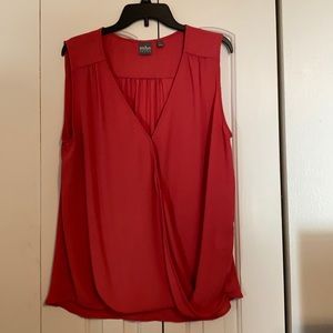 NY & Co. Coral faux-wrap Tank